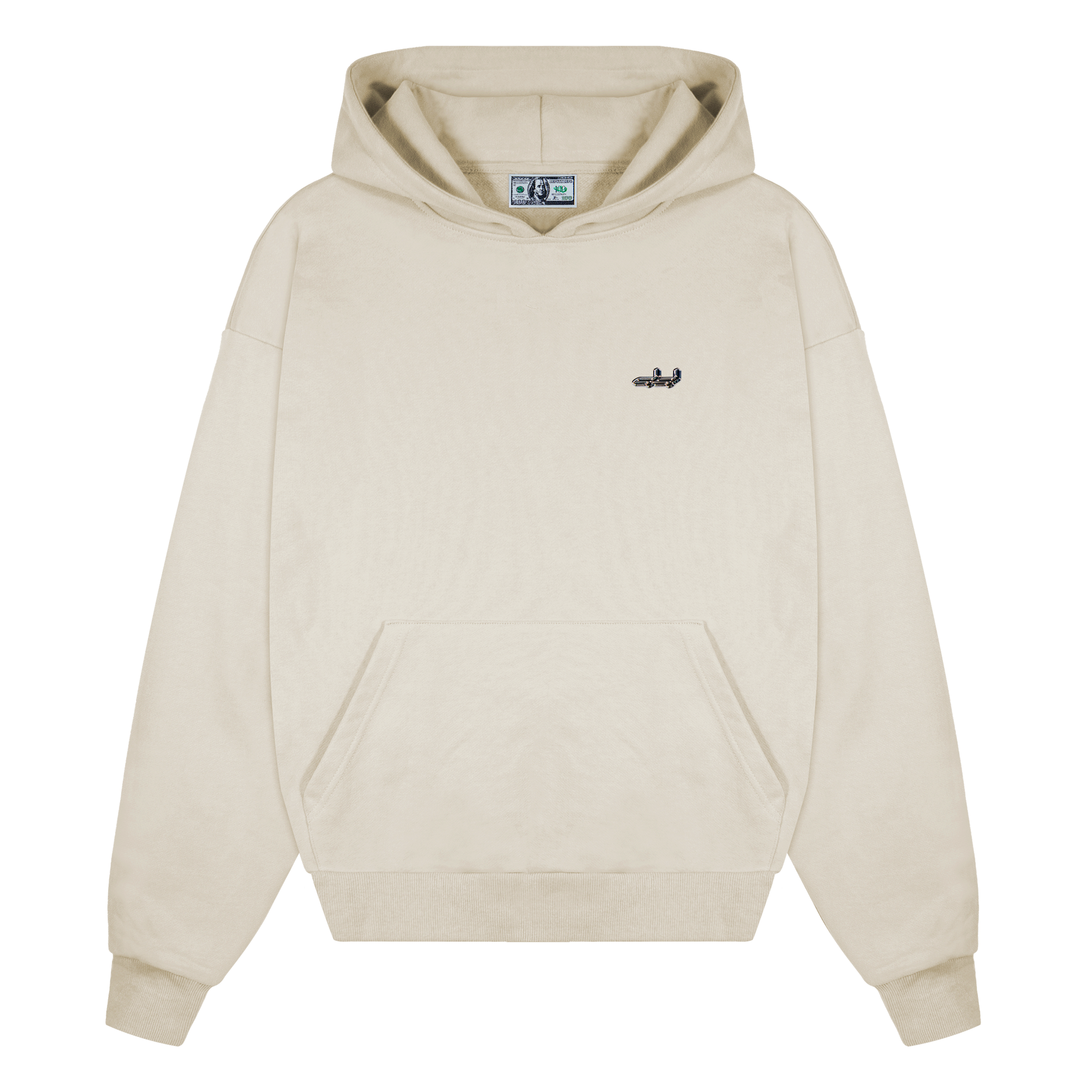 Deputy Department Everyday Reißverschluss Hoodie Creme
