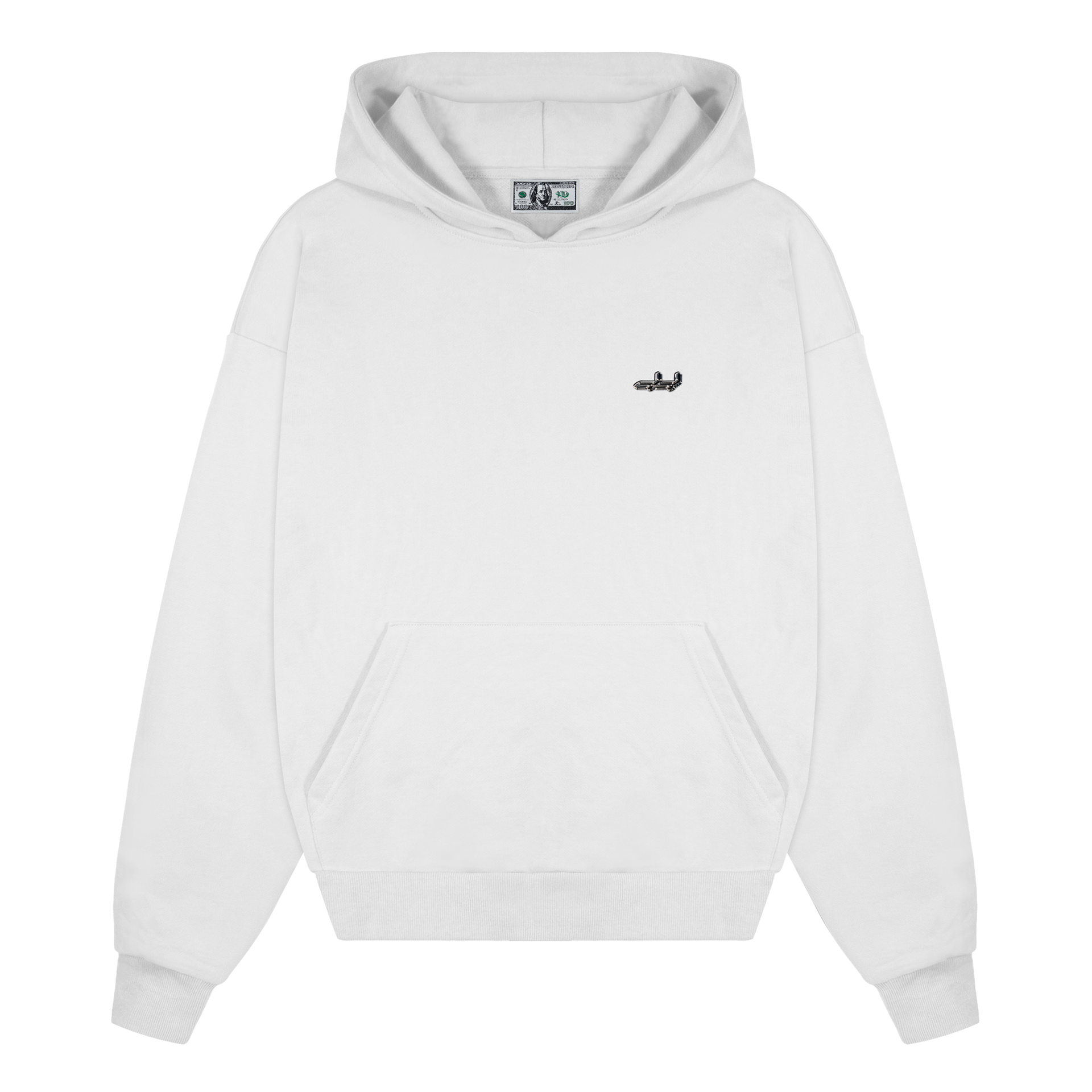 Deputy-Department-Alltags-Hoodie-Weis Deputy Department Everyday Reißverschluss Hoodie Weiß