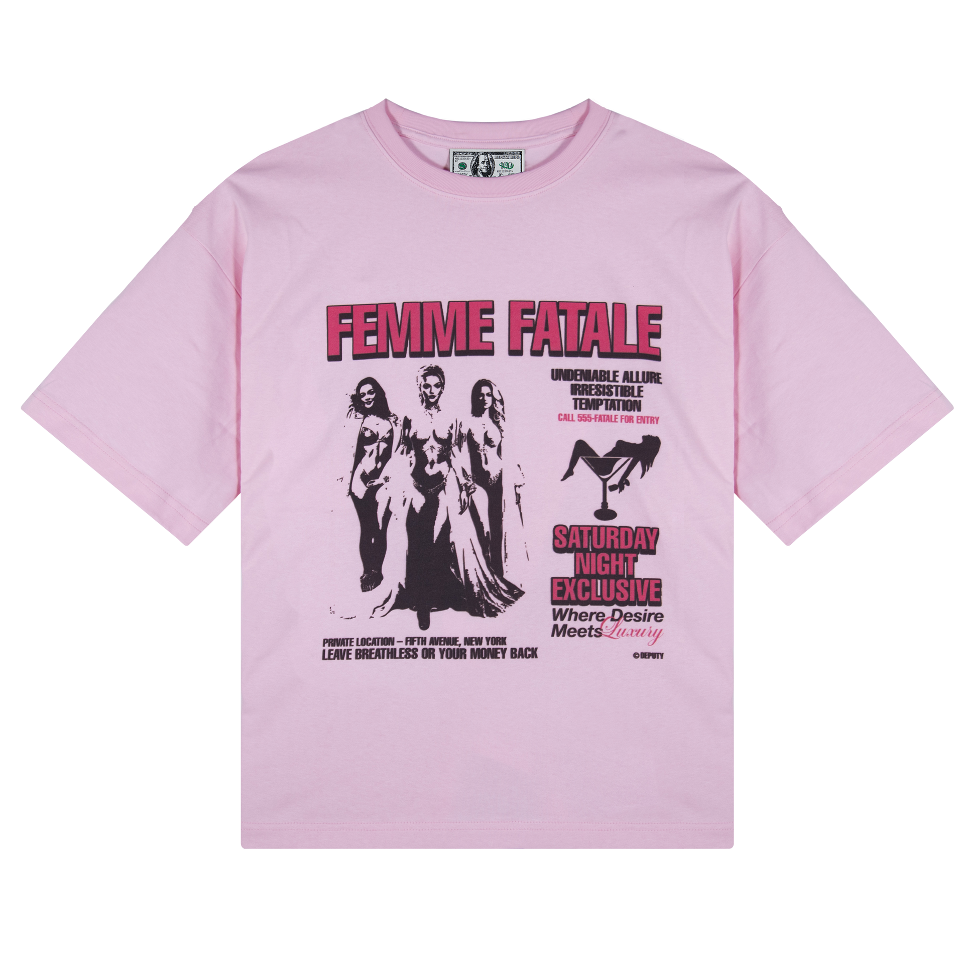 Deputy-Department-Femme-Fatale-Shirt-Pink Deputy Department Femme Fatale Shirt Pink