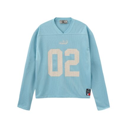 Deputy Department Mesh Langarmshirt Blau