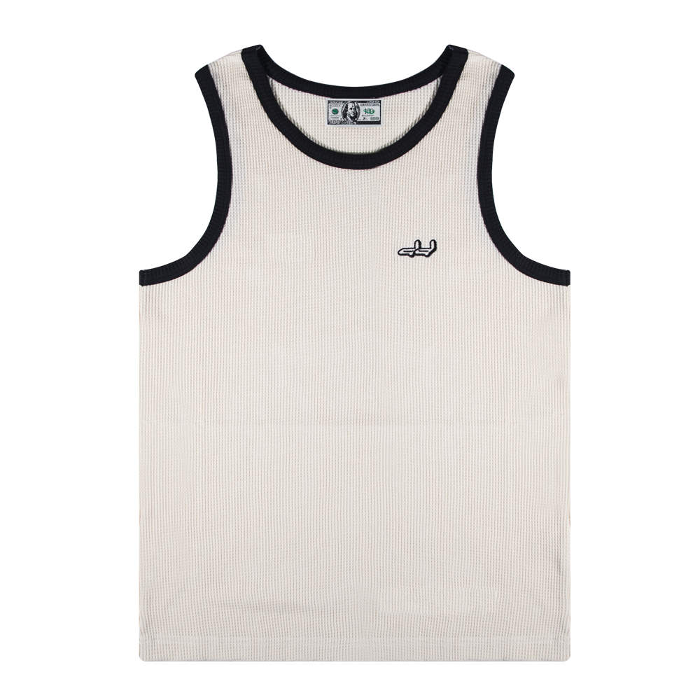 Deputy-Department-Waffel-Tank-Top-Creme Deputy Department Waffel Tank Top Creme
