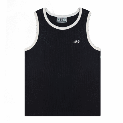 Deputy Department Waffel Tank Top Schwarz