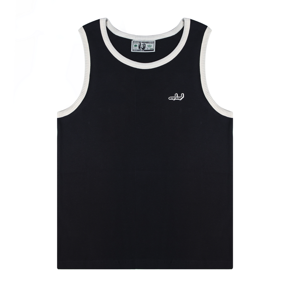 Deputy-Department-Waffel-Tank-Top-Schwarz Deputy Department Waffel Tank Top Schwarz